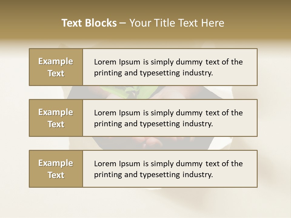 Growth Hand Rip PowerPoint Template