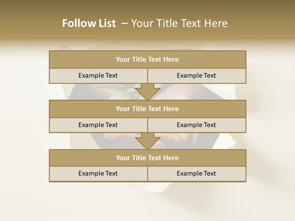 Growth Hand Rip PowerPoint Template