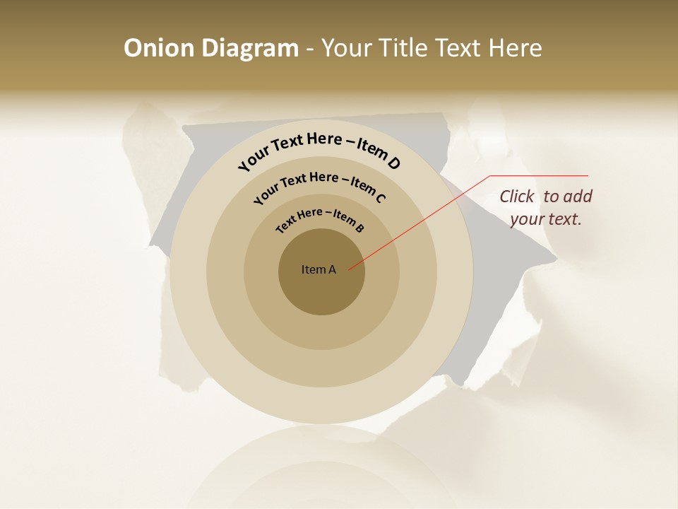 Growth Hand Rip PowerPoint Template