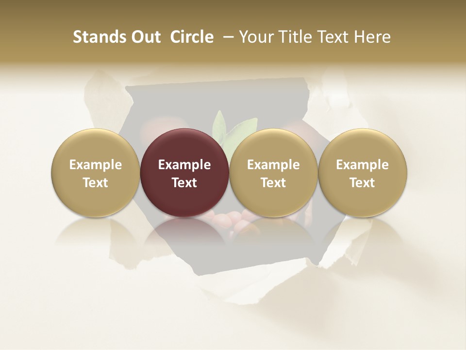 Growth Hand Rip PowerPoint Template