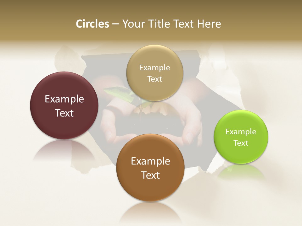 Growth Hand Rip PowerPoint Template