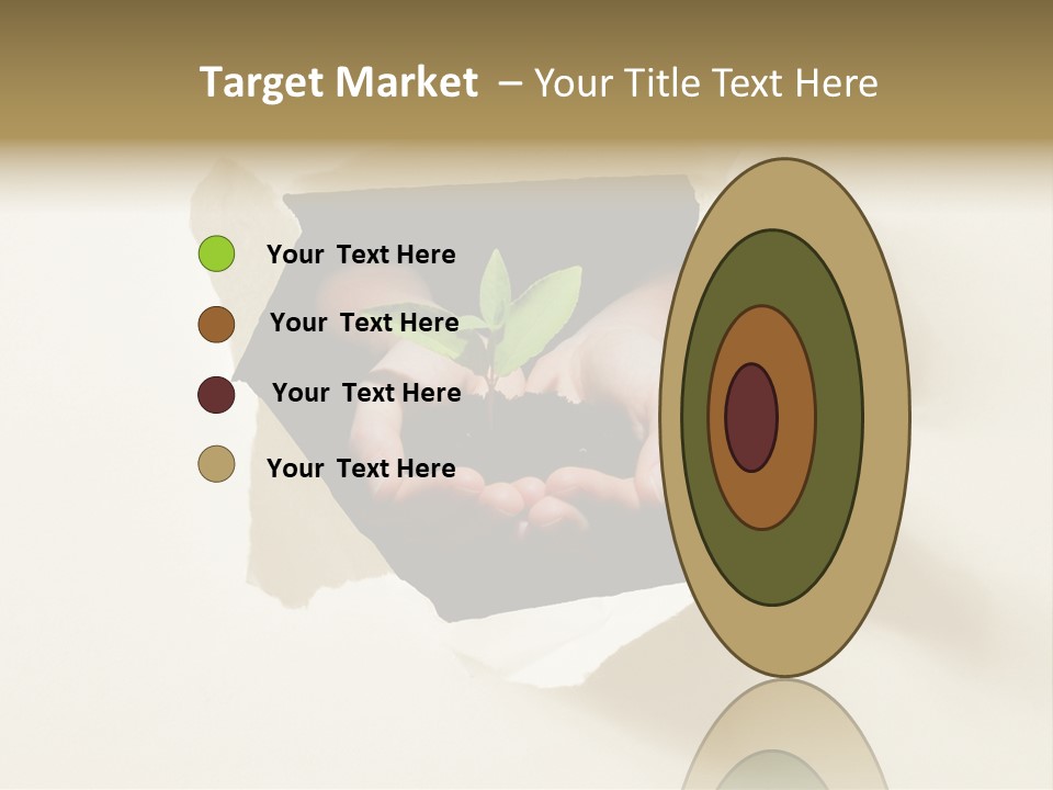 Growth Hand Rip PowerPoint Template