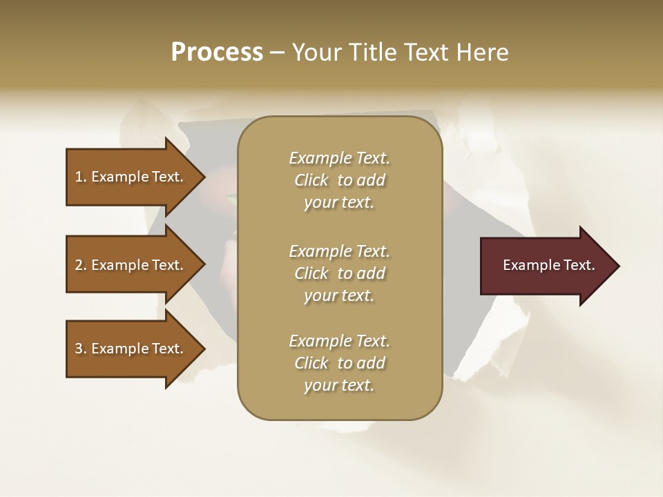 Growth Hand Rip PowerPoint Template