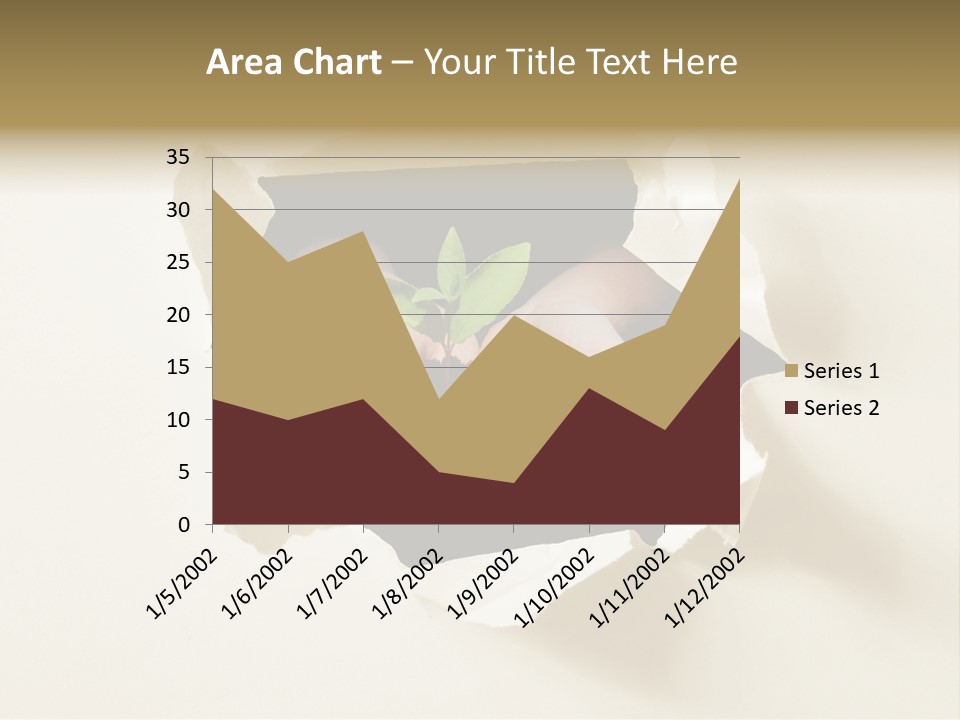 Growth Hand Rip PowerPoint Template