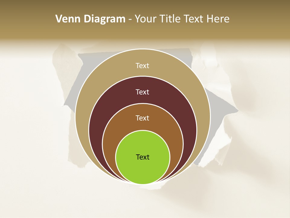 Growth Hand Rip PowerPoint Template