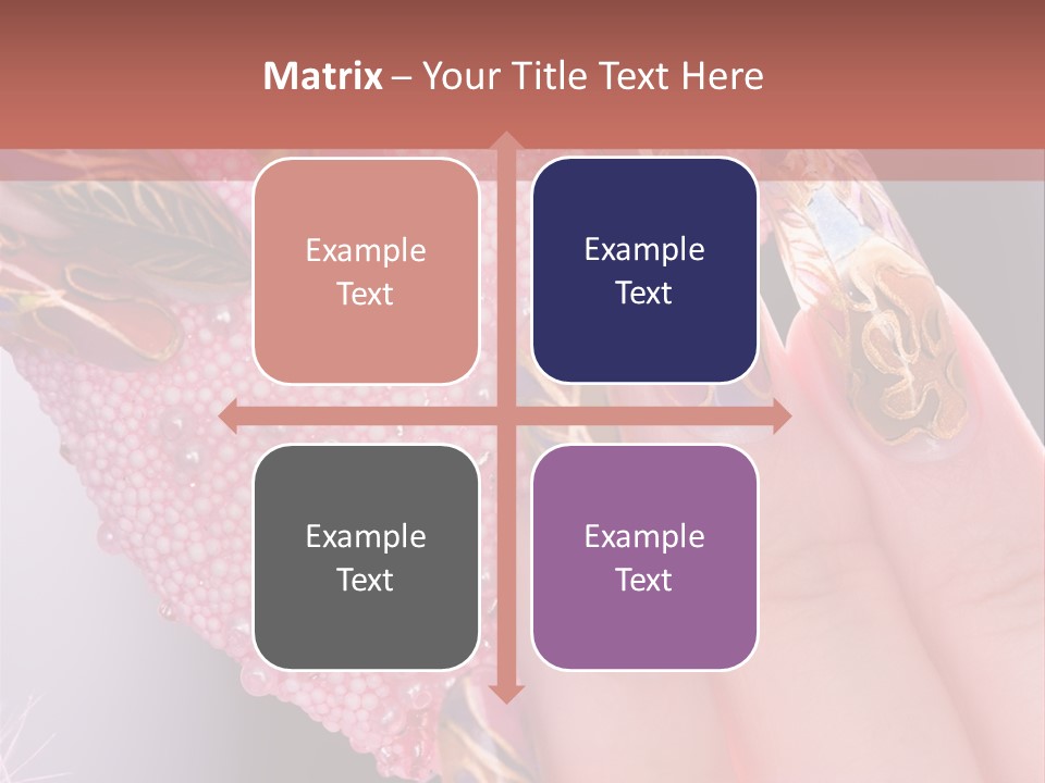 Touching Bead Girls PowerPoint Template