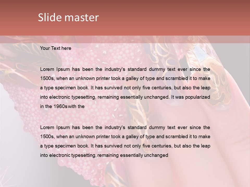 Touching Bead Girls PowerPoint Template