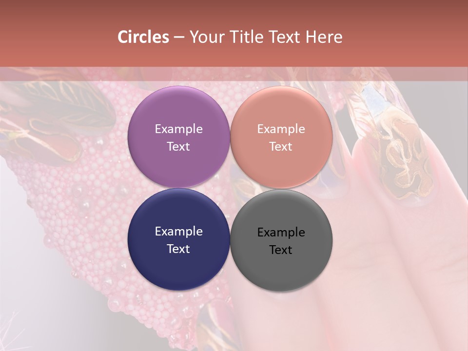 Touching Bead Girls PowerPoint Template