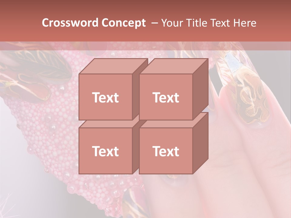 Touching Bead Girls PowerPoint Template