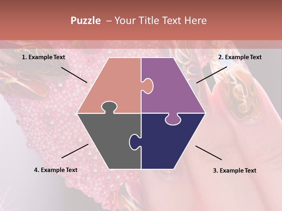 Touching Bead Girls PowerPoint Template