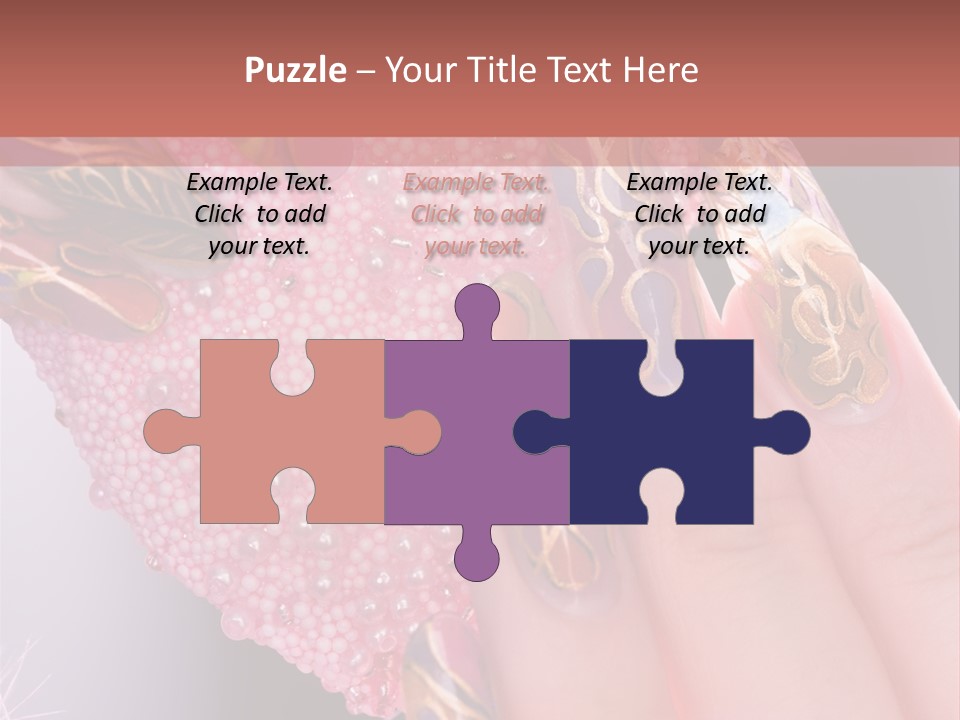 Touching Bead Girls PowerPoint Template