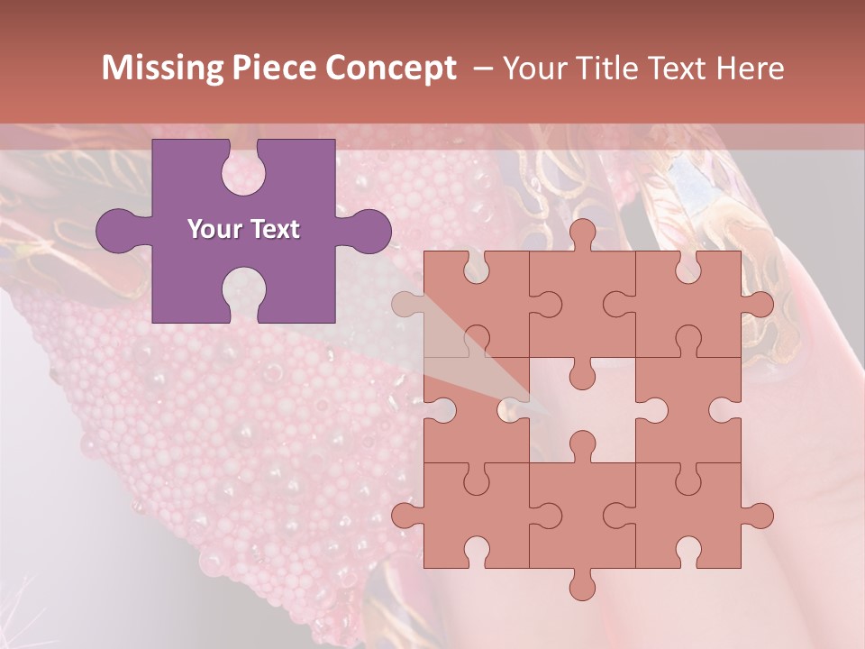 Touching Bead Girls PowerPoint Template