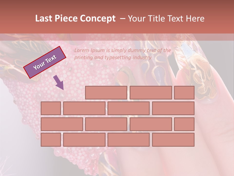 Touching Bead Girls PowerPoint Template