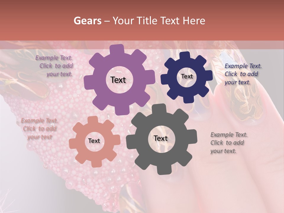 Touching Bead Girls PowerPoint Template