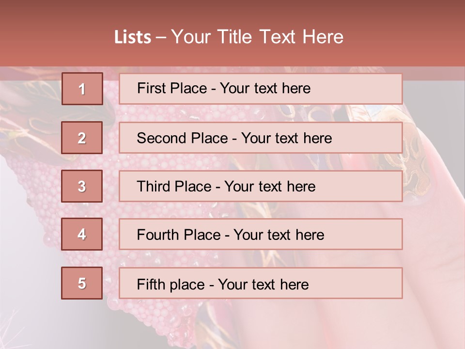 Touching Bead Girls PowerPoint Template