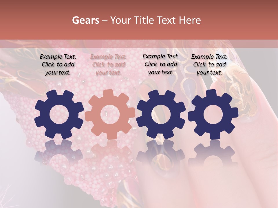 Touching Bead Girls PowerPoint Template