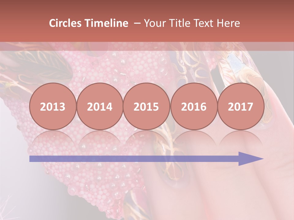 Touching Bead Girls PowerPoint Template