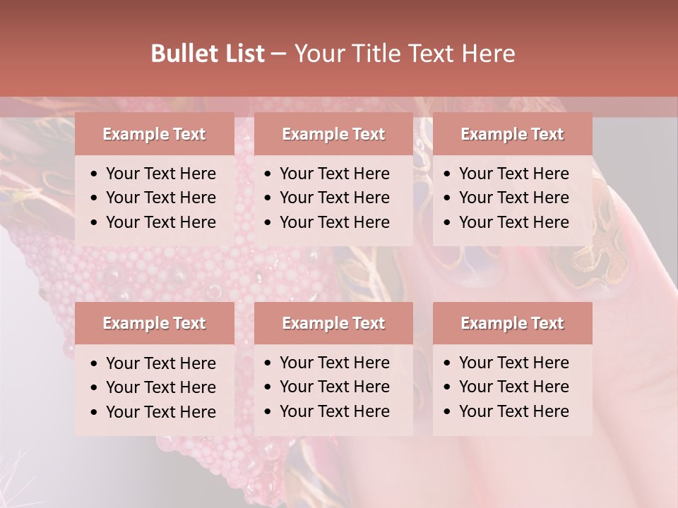 Touching Bead Girls PowerPoint Template