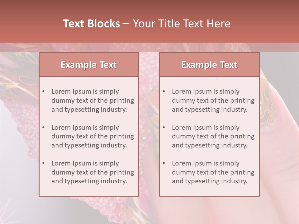 Touching Bead Girls PowerPoint Template