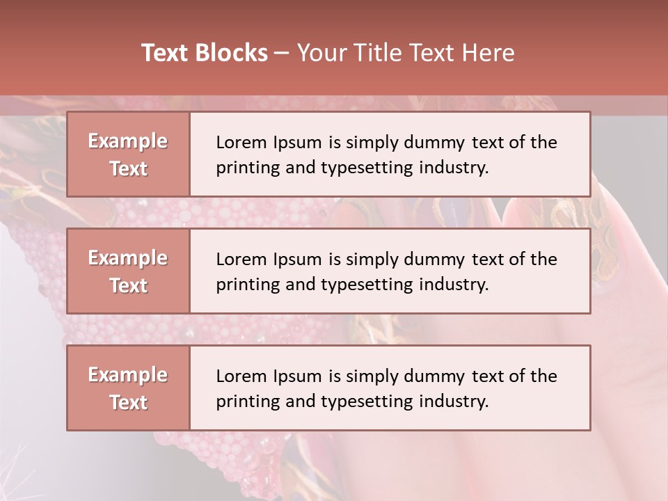 Touching Bead Girls PowerPoint Template