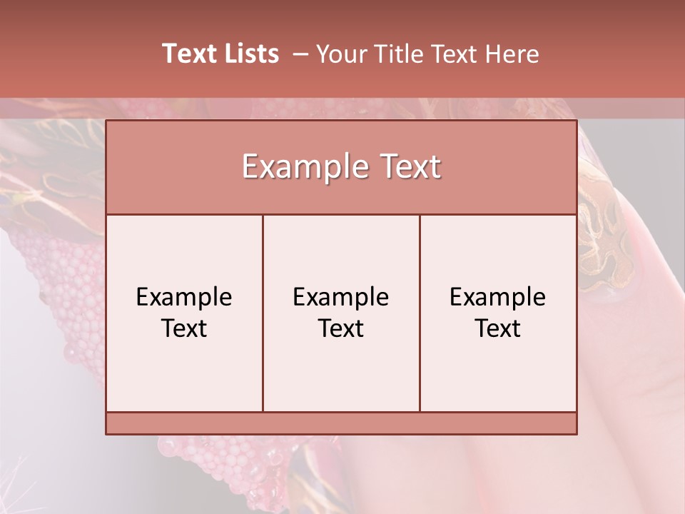 Touching Bead Girls PowerPoint Template