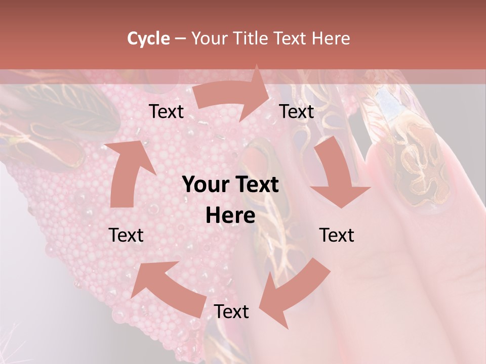 Touching Bead Girls PowerPoint Template