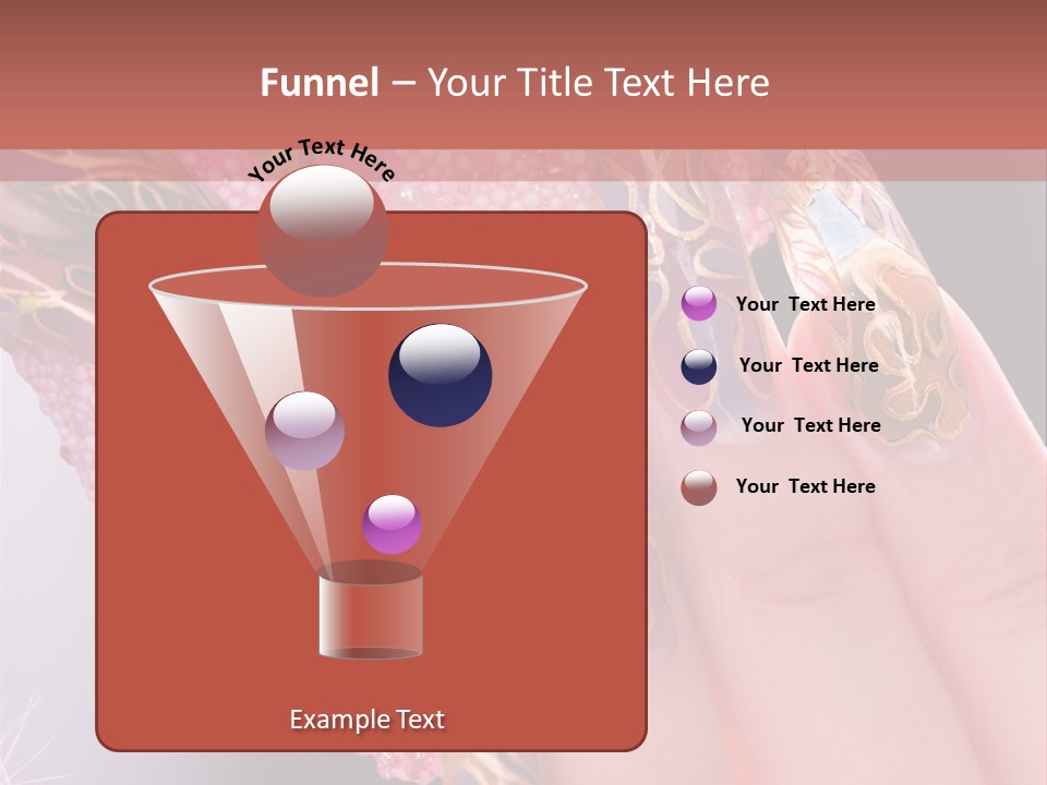 Touching Bead Girls PowerPoint Template