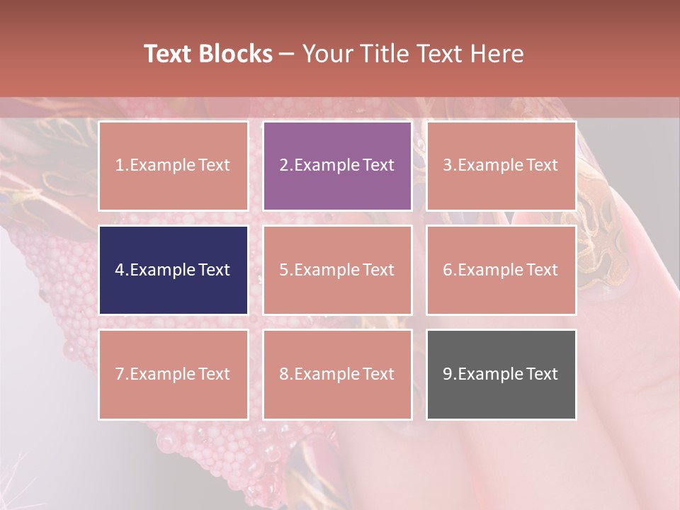 Touching Bead Girls PowerPoint Template