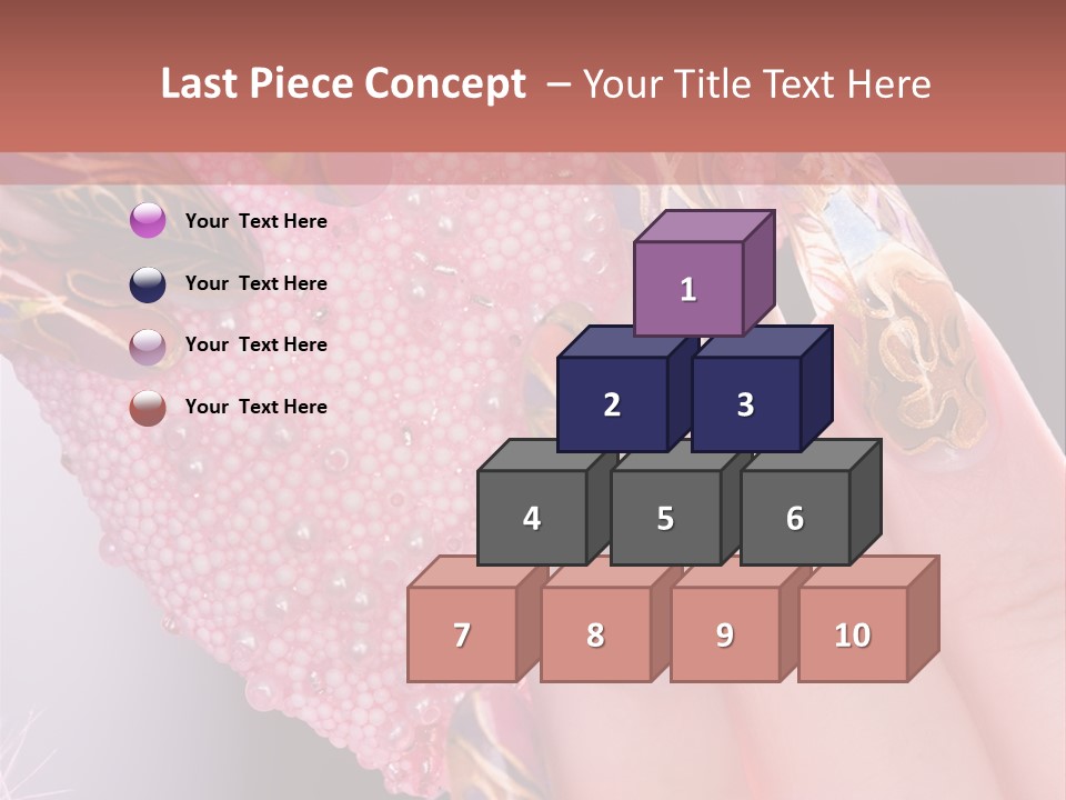 Touching Bead Girls PowerPoint Template