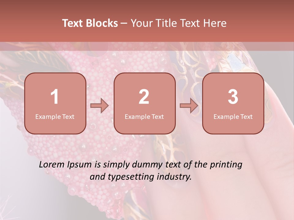 Touching Bead Girls PowerPoint Template