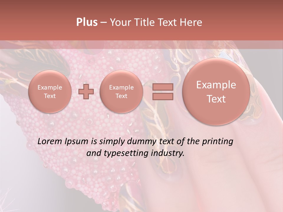 Touching Bead Girls PowerPoint Template