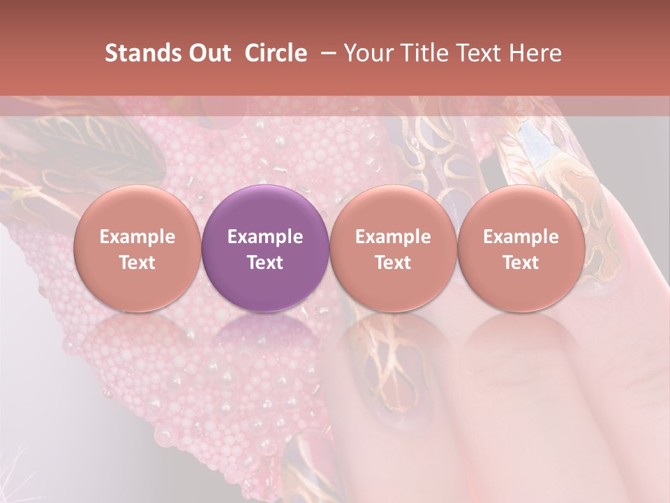 Touching Bead Girls PowerPoint Template