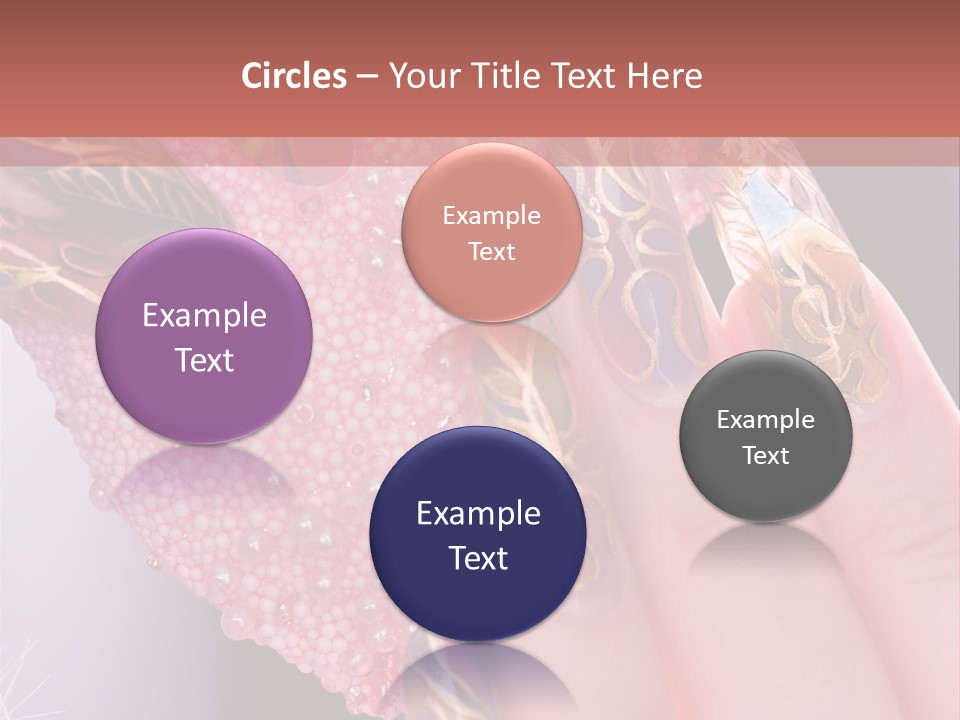 Touching Bead Girls PowerPoint Template