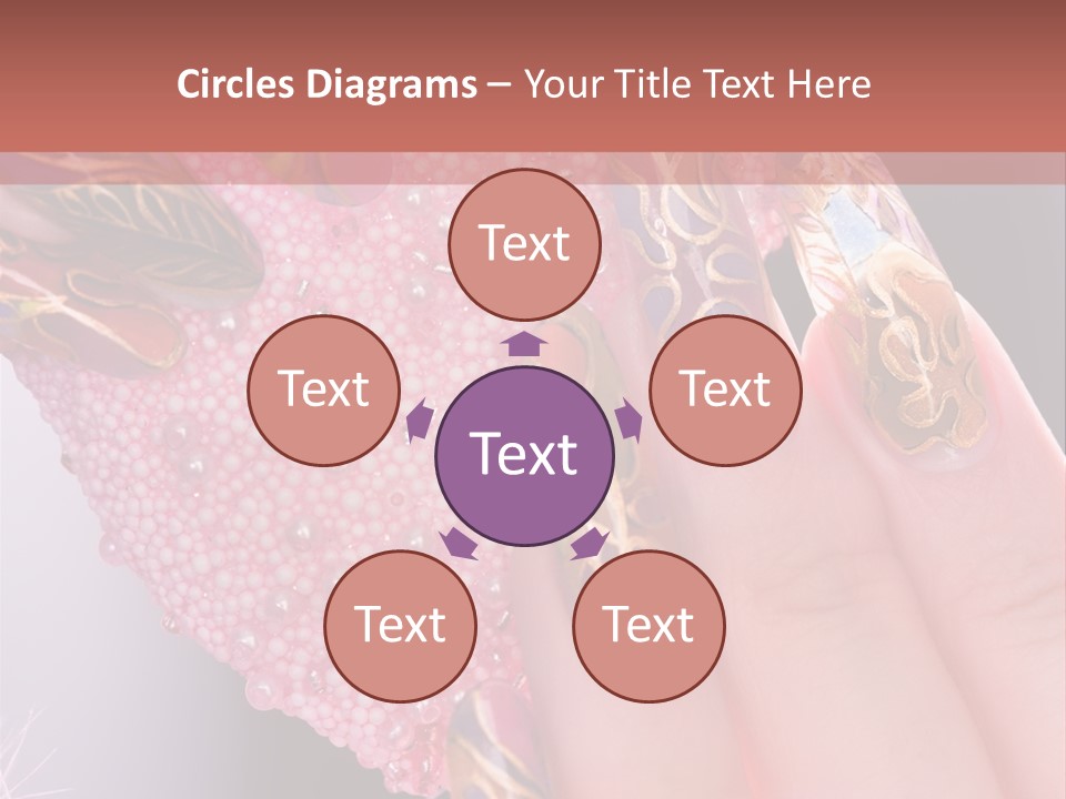 Touching Bead Girls PowerPoint Template