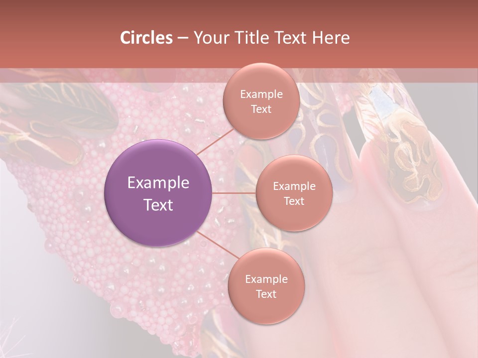 Touching Bead Girls PowerPoint Template