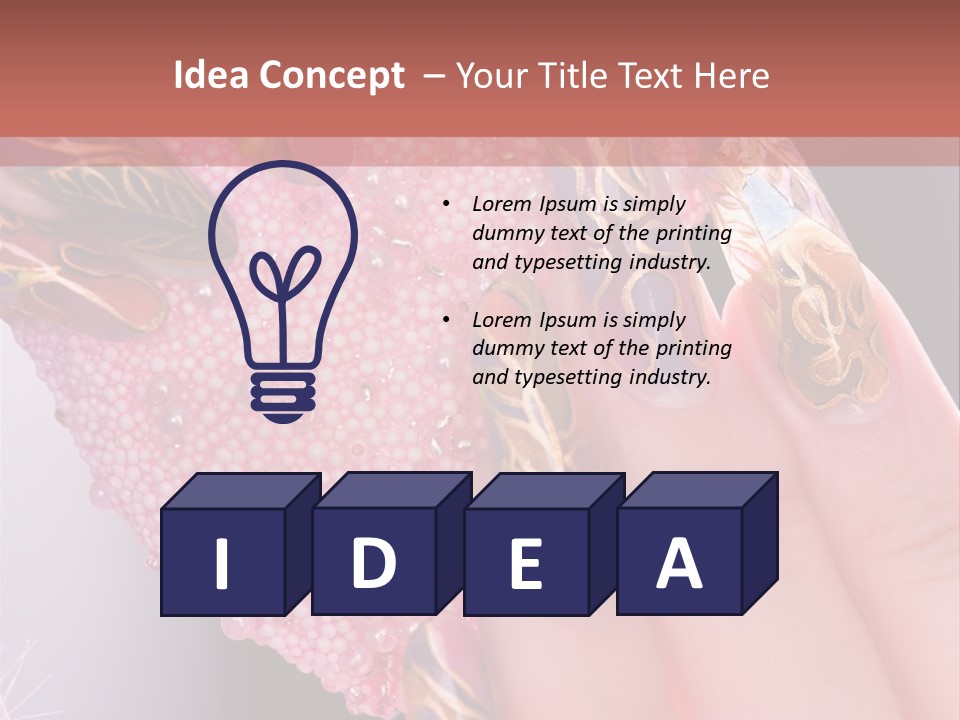 Touching Bead Girls PowerPoint Template