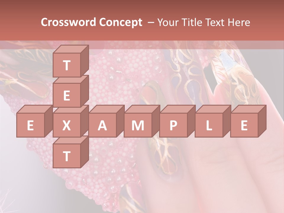 Touching Bead Girls PowerPoint Template