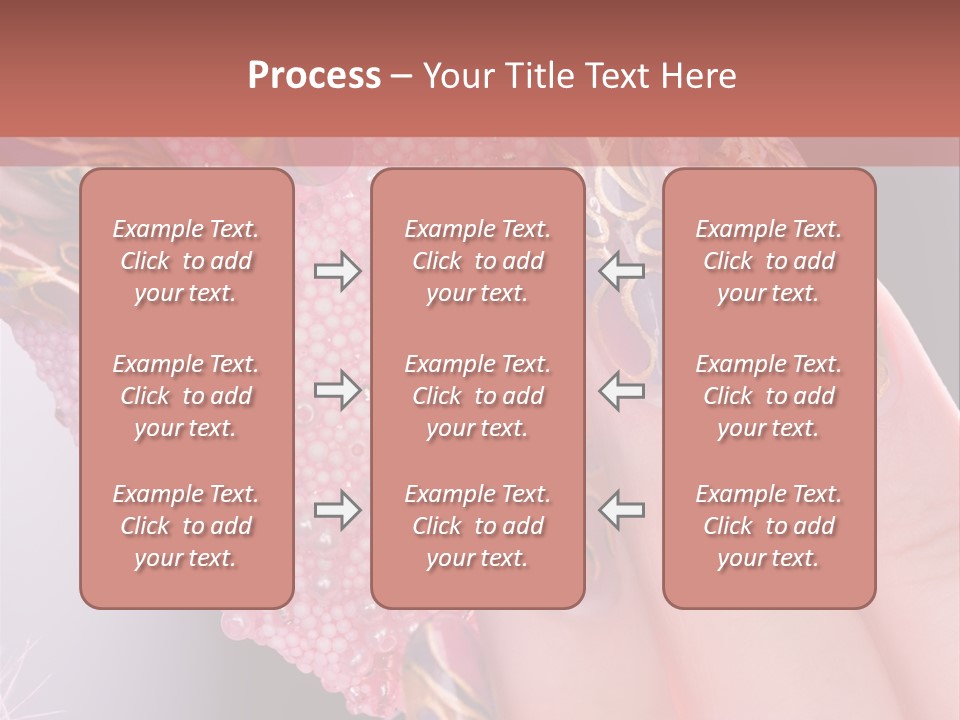 Touching Bead Girls PowerPoint Template