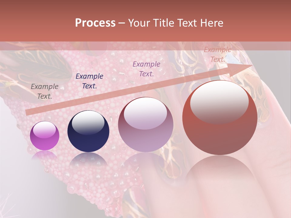 Touching Bead Girls PowerPoint Template