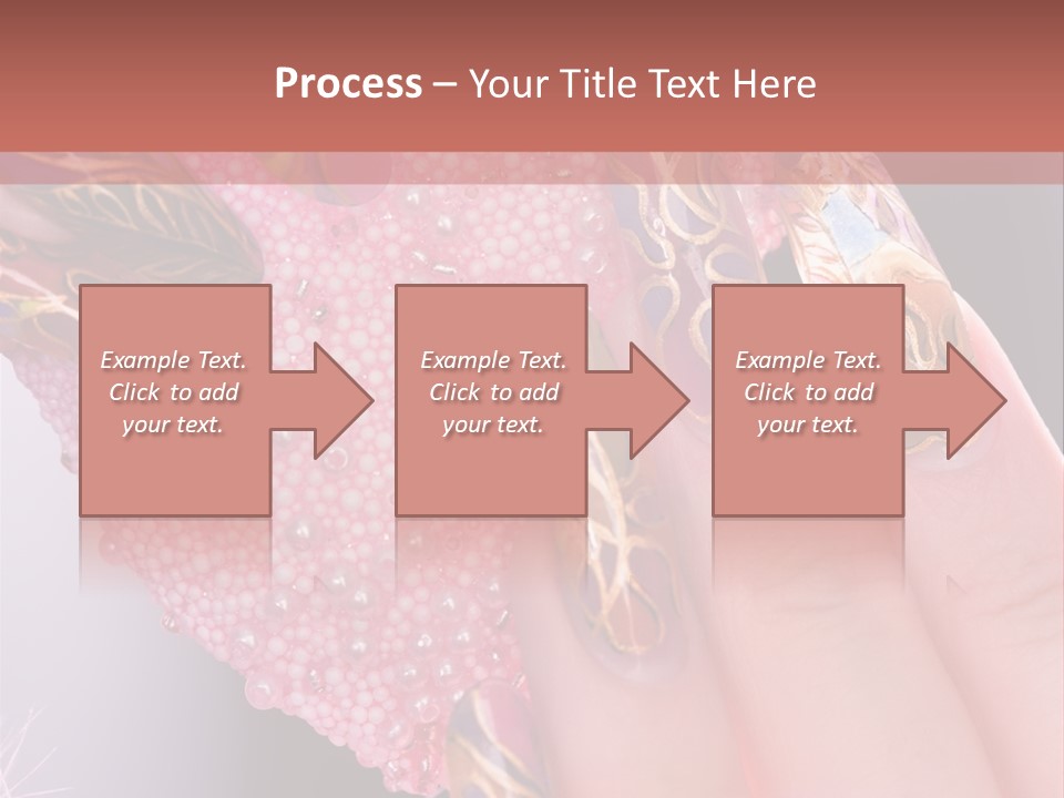 Touching Bead Girls PowerPoint Template