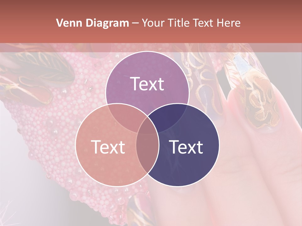 Touching Bead Girls PowerPoint Template