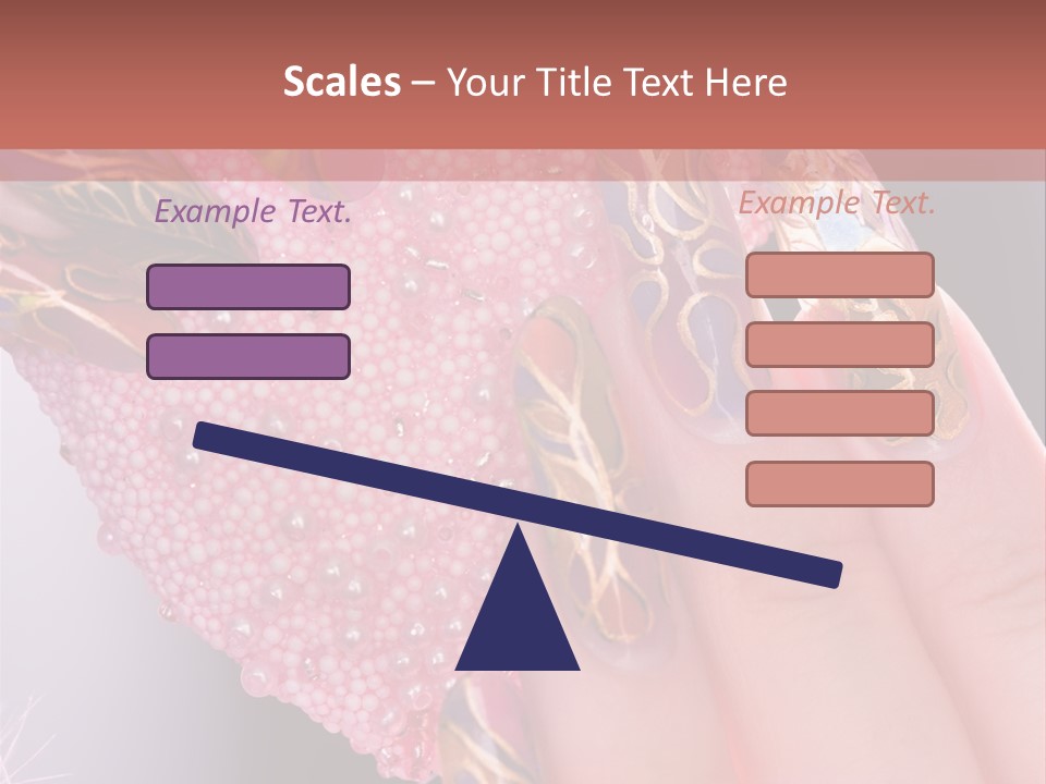 Touching Bead Girls PowerPoint Template