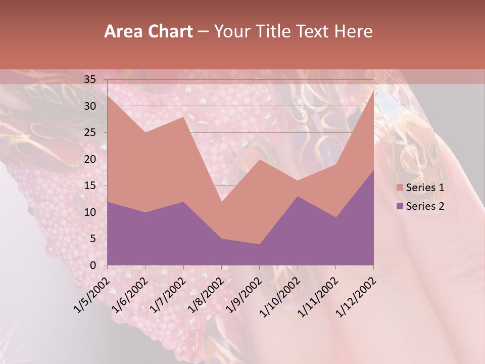 Touching Bead Girls PowerPoint Template