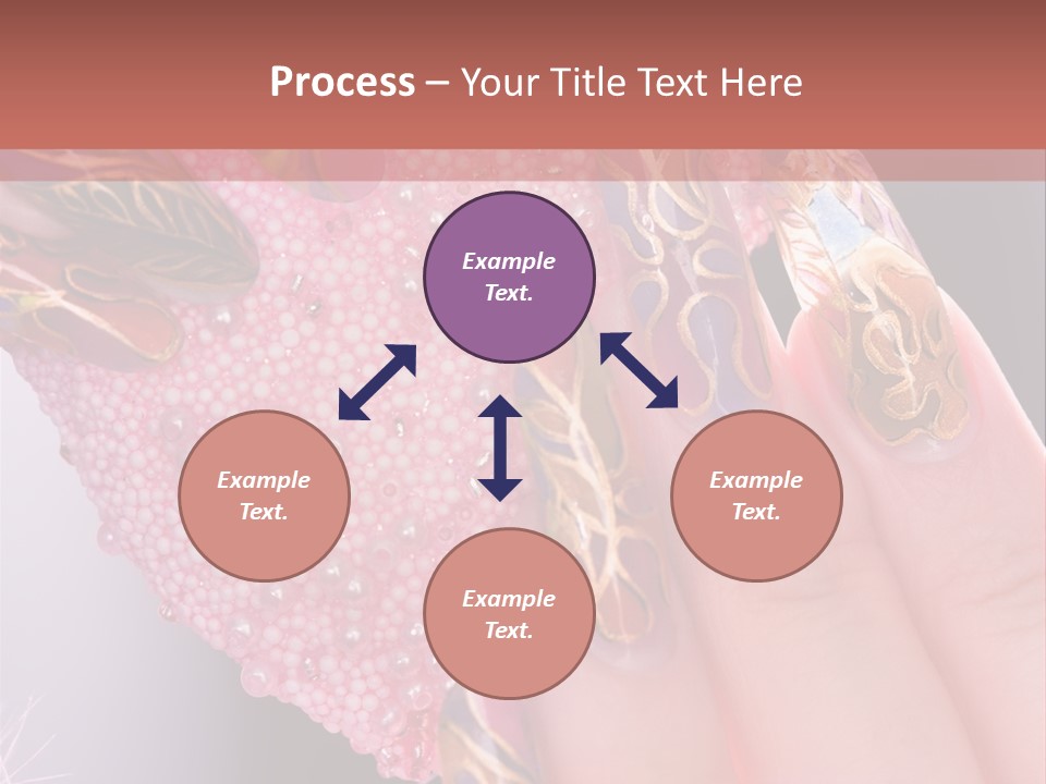 Touching Bead Girls PowerPoint Template