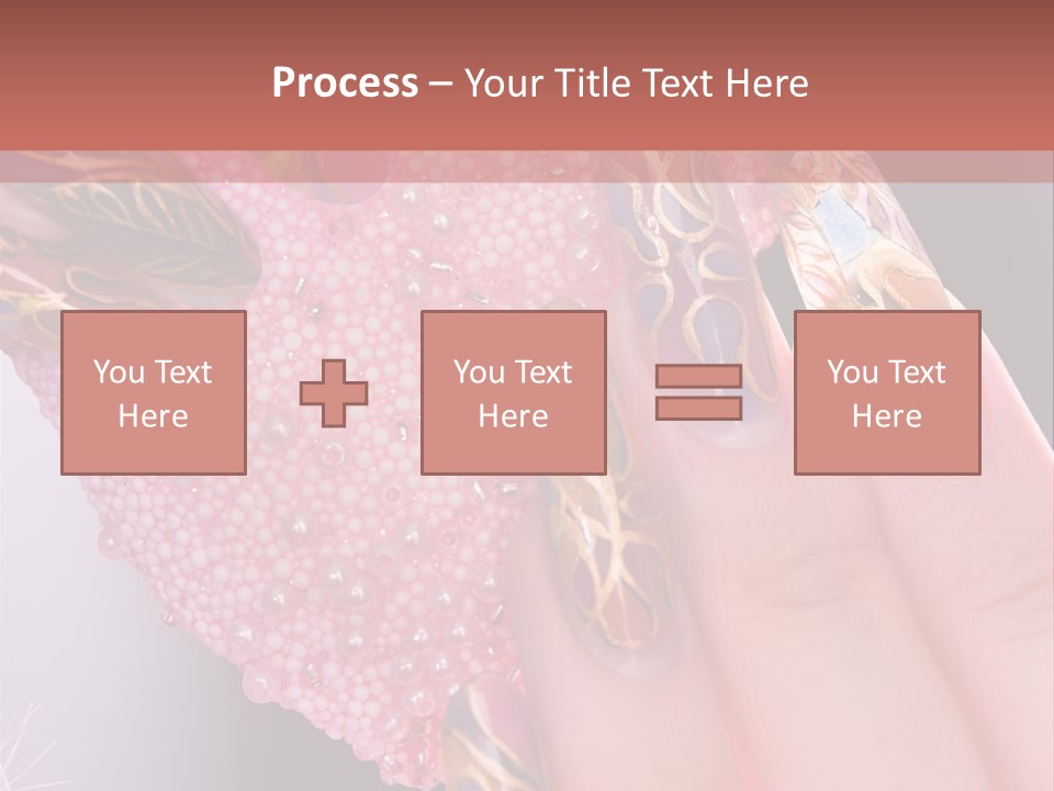 Touching Bead Girls PowerPoint Template