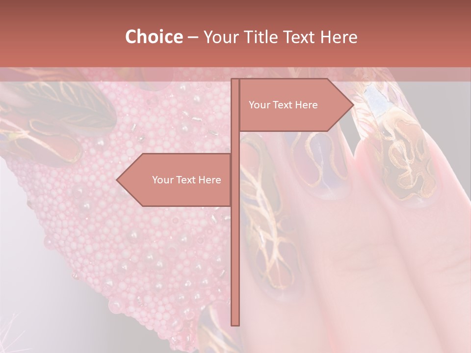 Touching Bead Girls PowerPoint Template