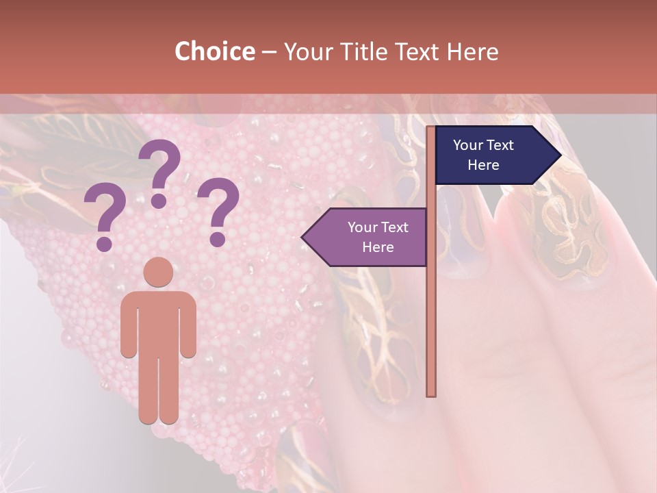 Touching Bead Girls PowerPoint Template