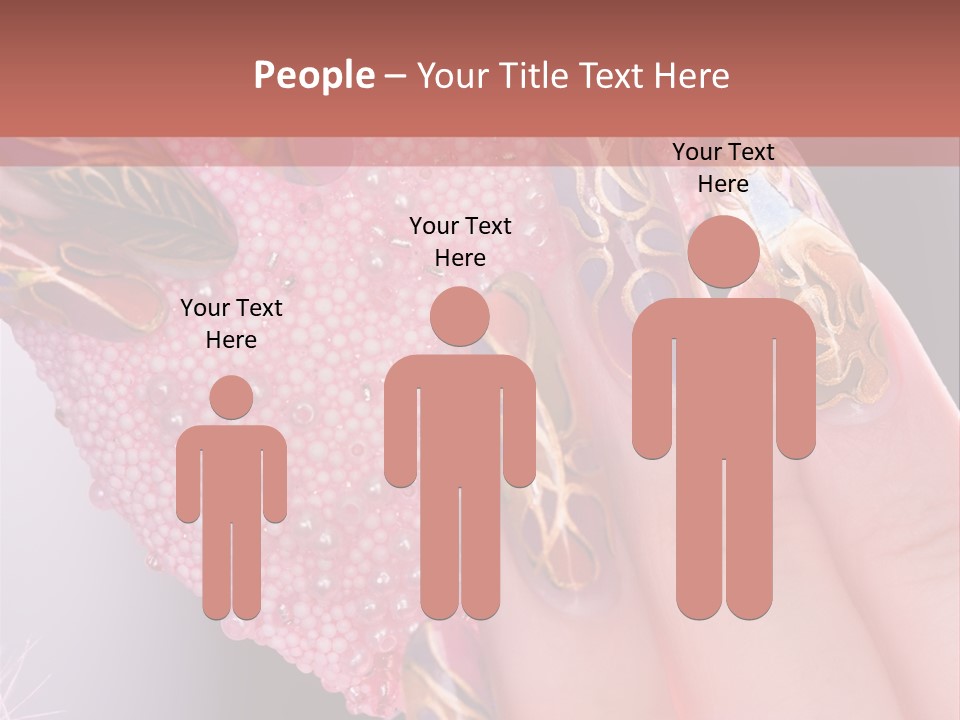 Touching Bead Girls PowerPoint Template