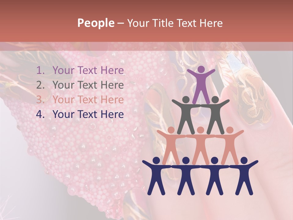 Touching Bead Girls PowerPoint Template