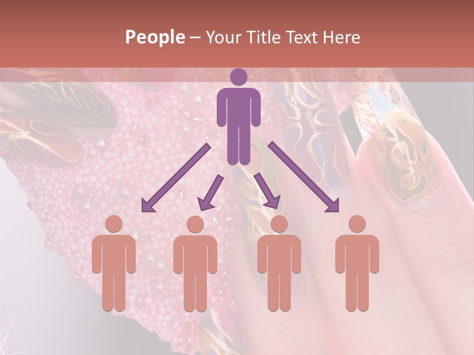 Touching Bead Girls PowerPoint Template